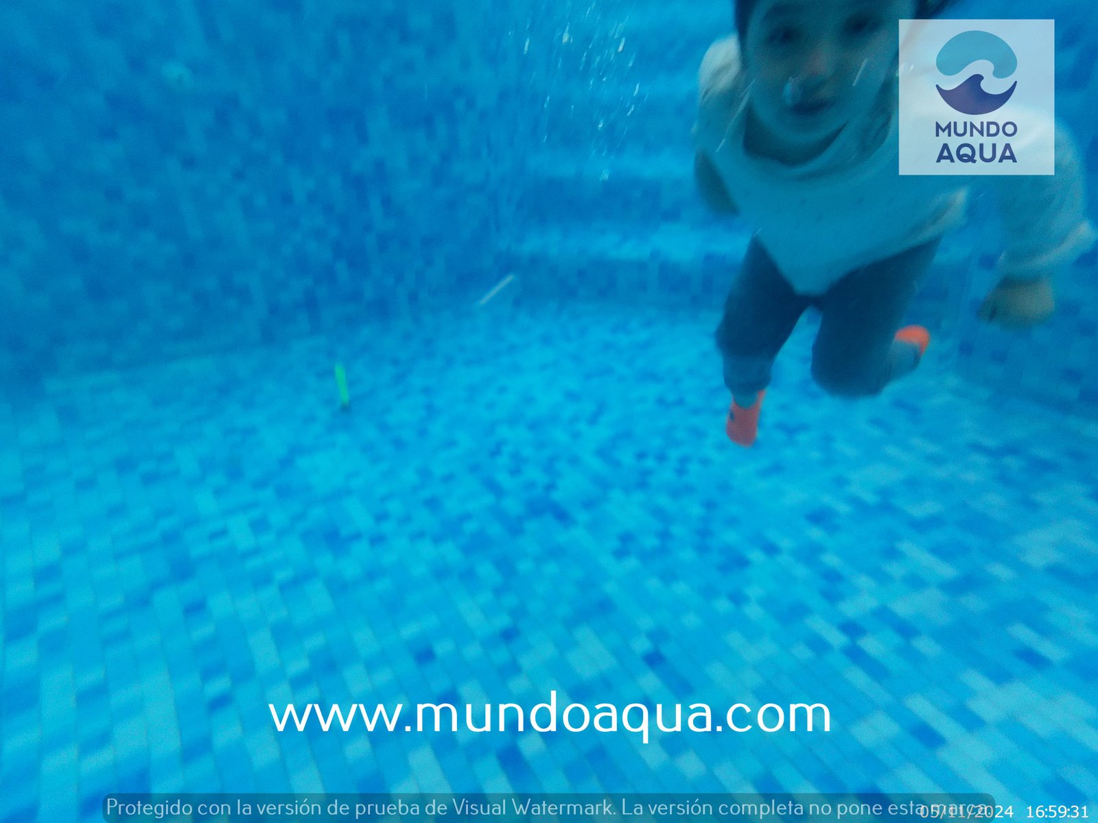 Parent-baby swimming class in Merida Yucatan